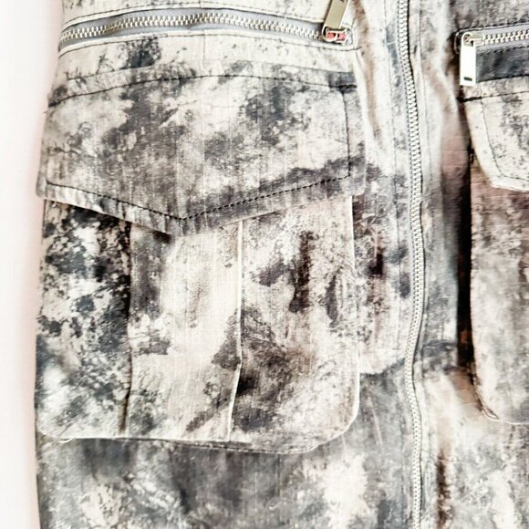 Zara  soft camo print Pocket Detail Bodycon Dress S - Picture 6 of 9